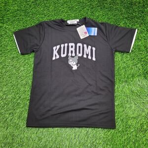 Kuromi Japanese Cartoon Shirt Womens M/L 19x25 Black My-Melody